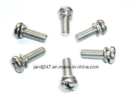 Phillips Pan Head White Zinc Machine Screw