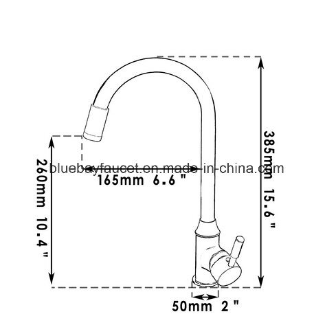 Black LED Kitchen Mixer with Ce Approval