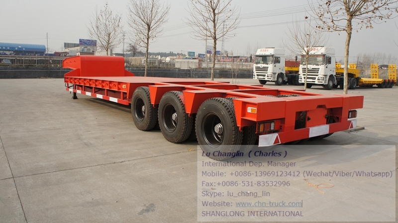 Low Bed Semitrailer Semi-Trailer Trailer Truck Trailer