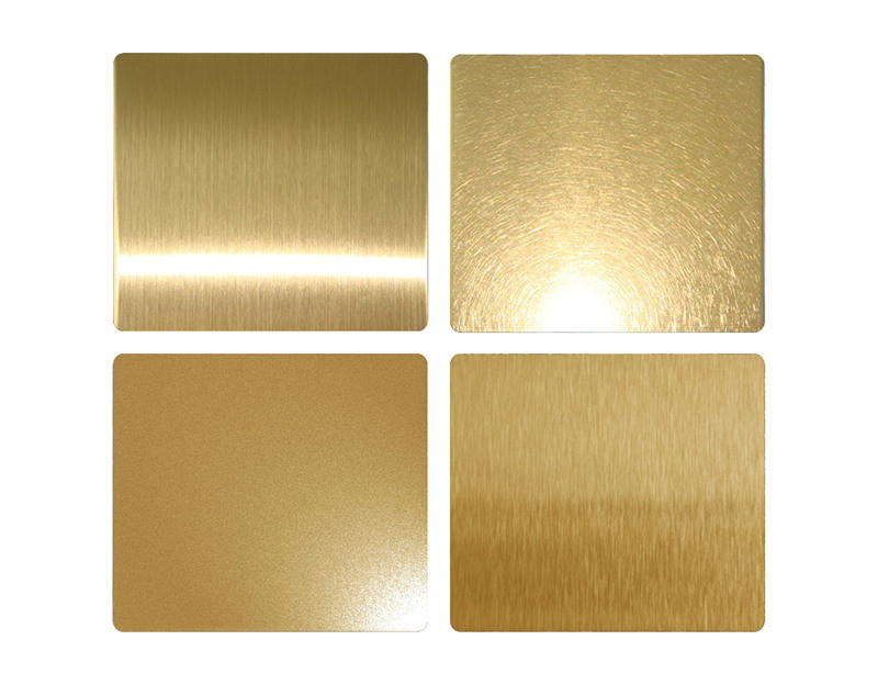 201 304 Mirror Ti Gold Stainless Steel Sheet