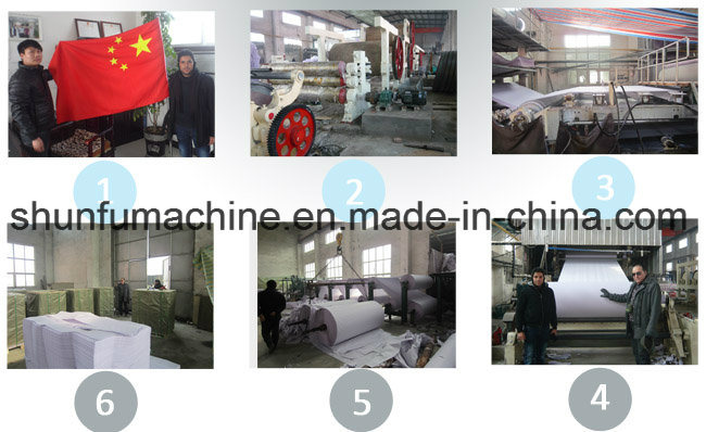 Office Copy Paper Machine/ Writing Paper Making Machine with Pulp Equipment