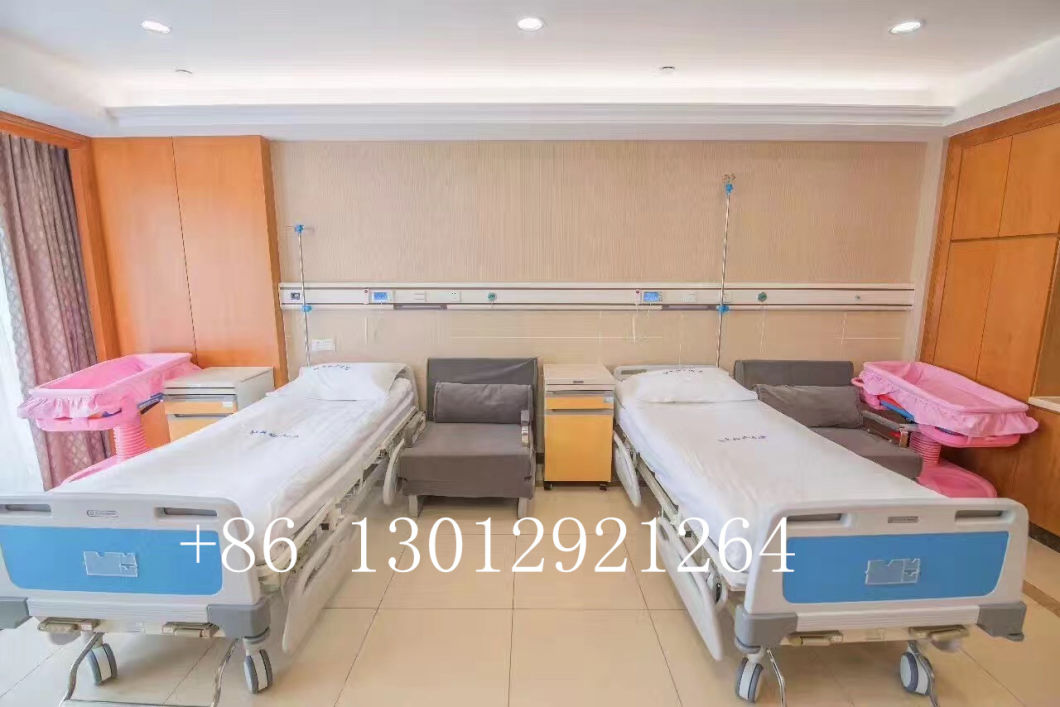 Twin Function Rail Hospital Bed Semi-Electric Height Adjusted Medical Bed Manufacture