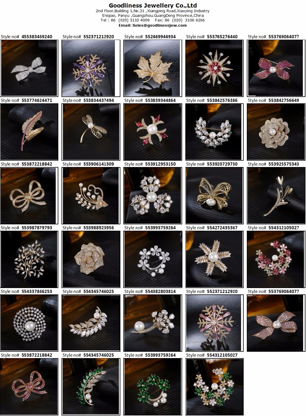 Fashion Snowflake Brooch for Women Party /Daily Use Brooch Jewelry