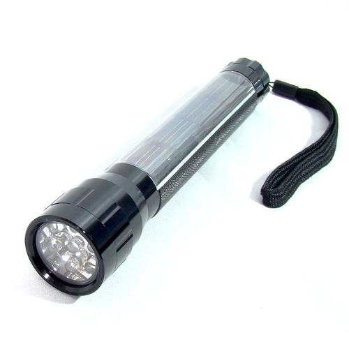 High Lumen Solar Flash Light with 10 LED Spot