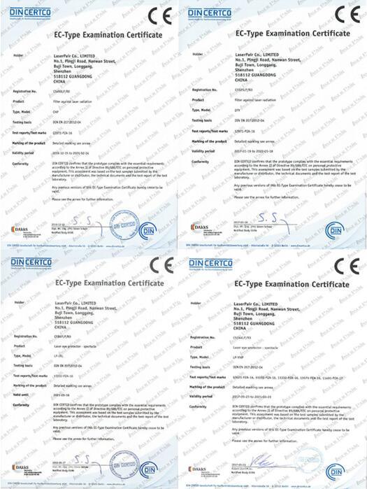 CE Approval Laser Safety Protection Eyewear Laser Protection Laser Eye Glasses for ND YAG Laser Q-Switched YAG: 532/1064nm Q-Switch ND YAG Machine
