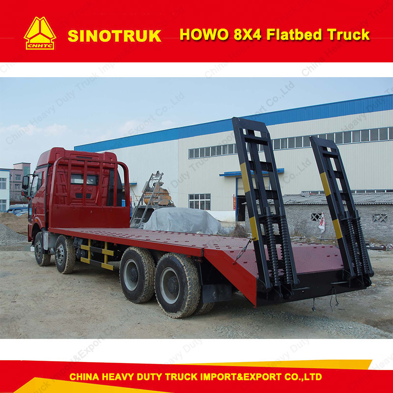 Sinotruk HOWO Brand 8X4 50 Tons Container Carry Flatbed Truck