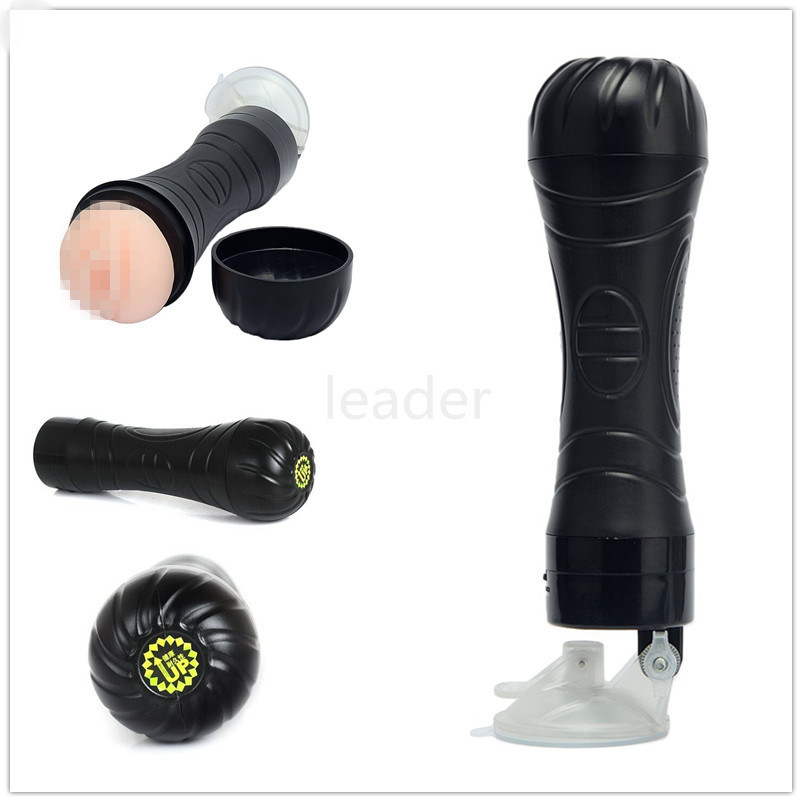 Suction Cup Foot Silicone Artificial Vagina 3D Male Masturbators Tighten Vibrating Pussy Adult Sex Products for Men