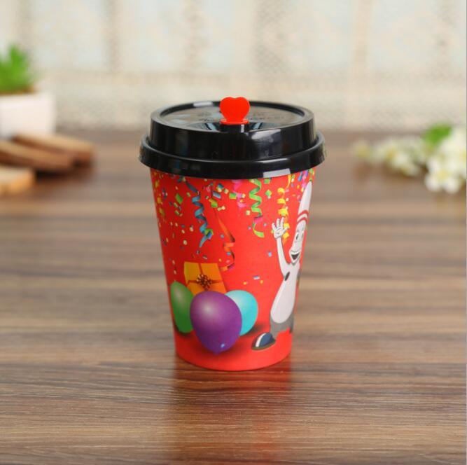 Disposable Custom Printed Ripple Paper Coffee Carton Cups