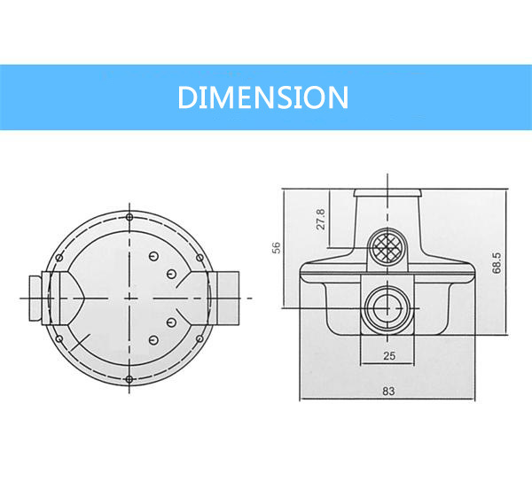 P250 Gas Pressure Regulator Gas Meter for Natural Gas