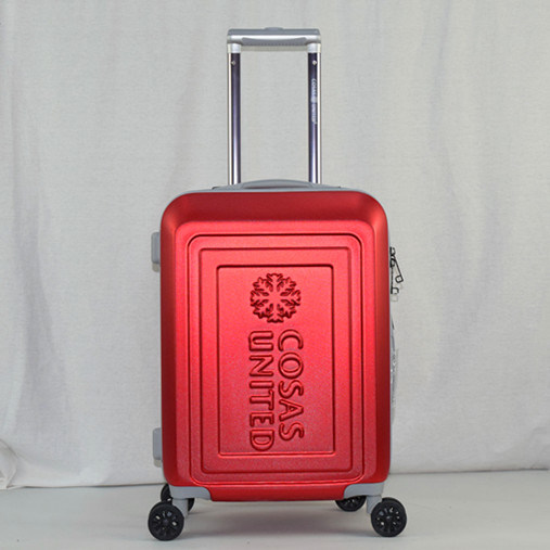 2017 Fashion ABS Trolley Case with Logo Embossed