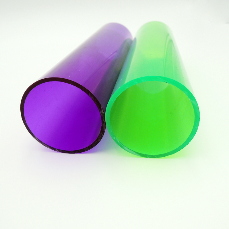 Multi Color Clear Extrusion Acrylic Tube Plastic Round Tube