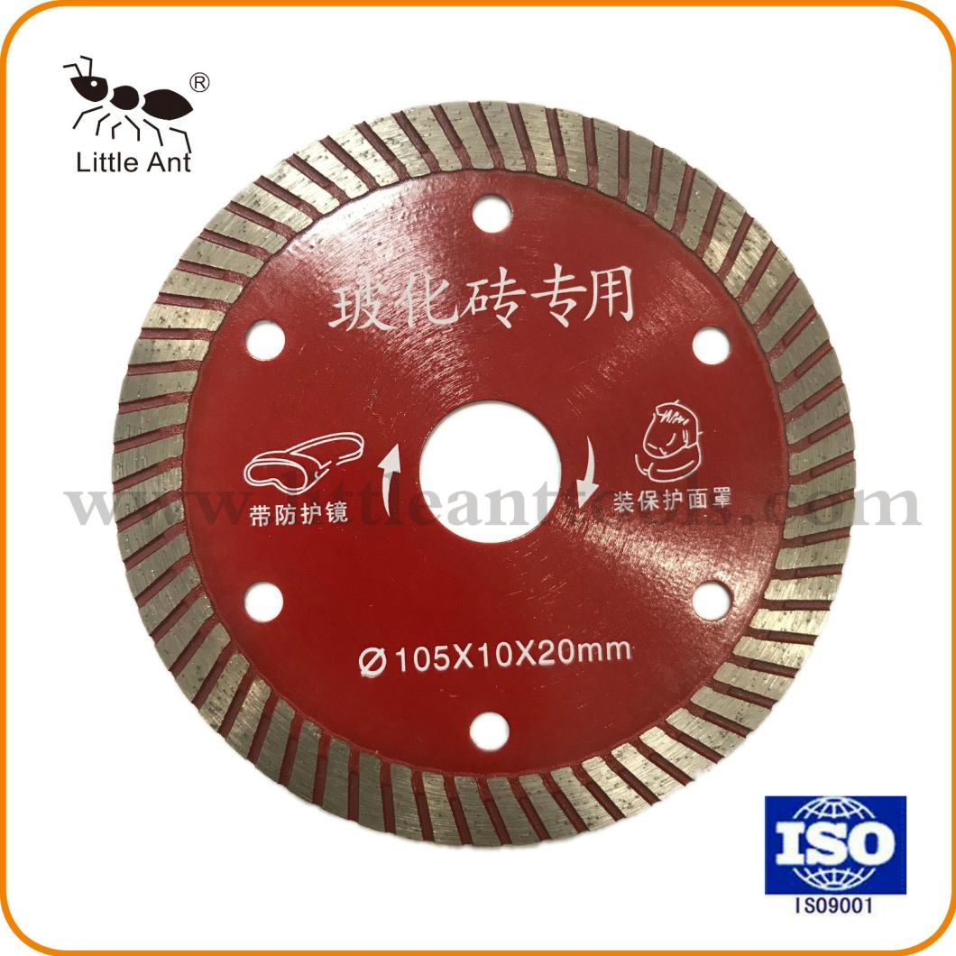 China Factory Cutting Hard Porcelain Turbo Diamond Saw Blade