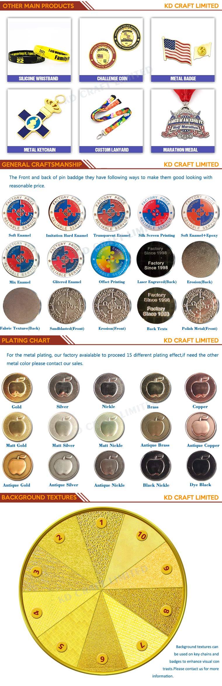 China Custom Award Antique Silver Enamel Shooting Medals