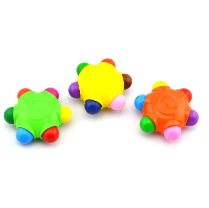 Customized Children's Doodling 6 Colors Circular Hexagon Crayon