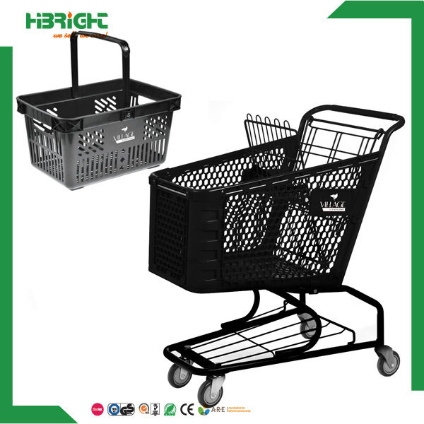 100L Supermarket Grocery Store Plastic Shopping Cart
