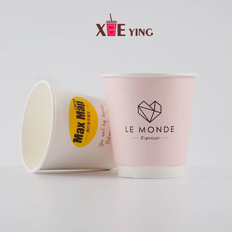 12oz/16oz/20oz Disposable Hot Drink Coffee Paper Cup with Lid and Sleeve