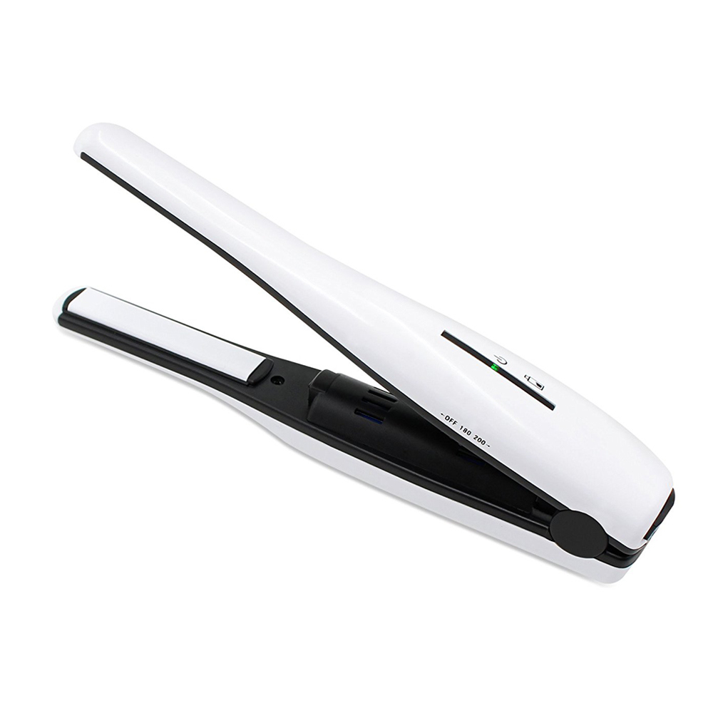 Portable Mini Hair Flat Iron Rechargeable USB Hair Straightener