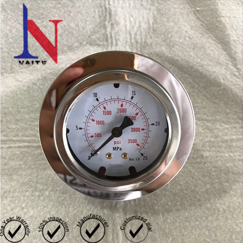 Stainless Steel Case Brass Internal Glycerin Pressure Gauge