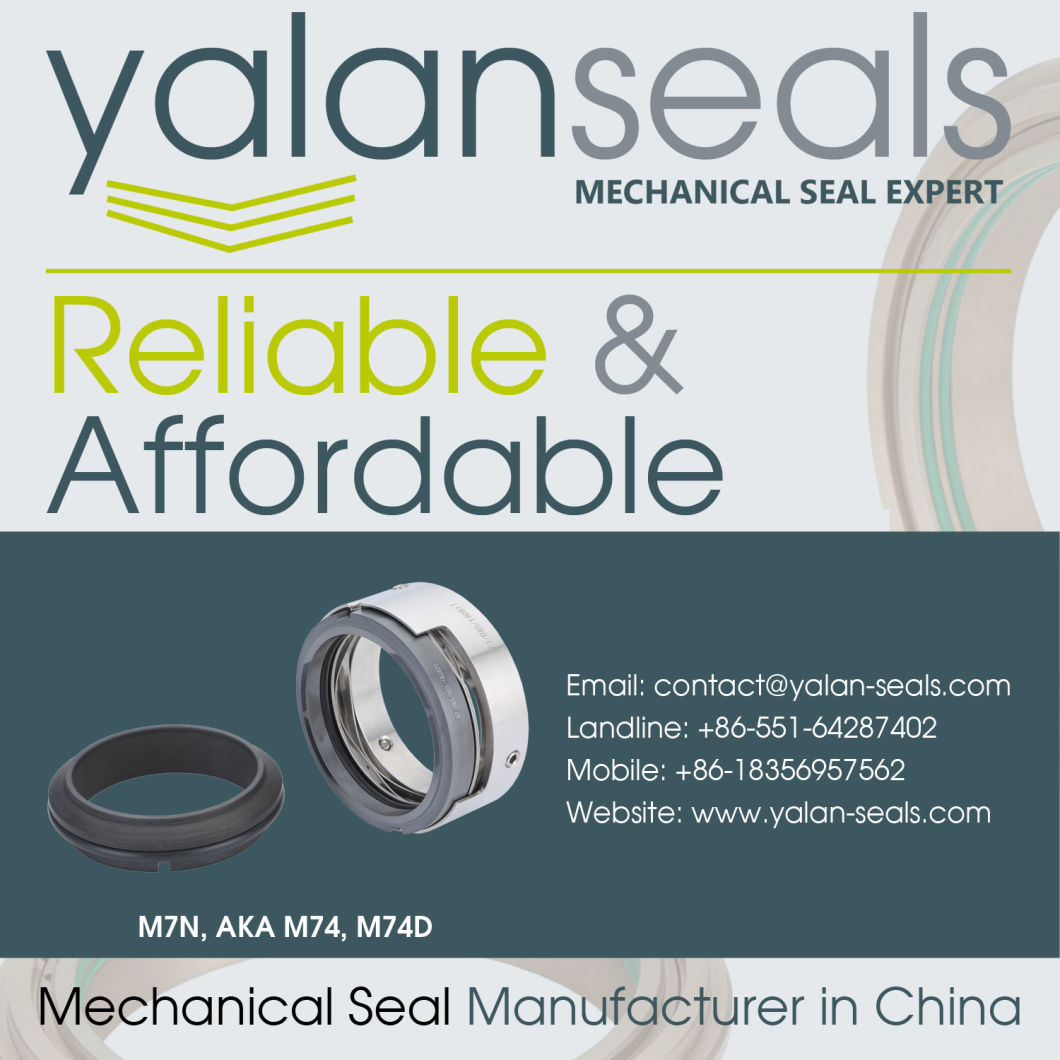 M7N, AKA M74, M74D Mechanical Seal for Chemical Centrifugal Pumps, KSB/Kaiquan Water Pumps, Vacuum Pumps, Axially Split Pumps, Blowers and Paper-making Machines