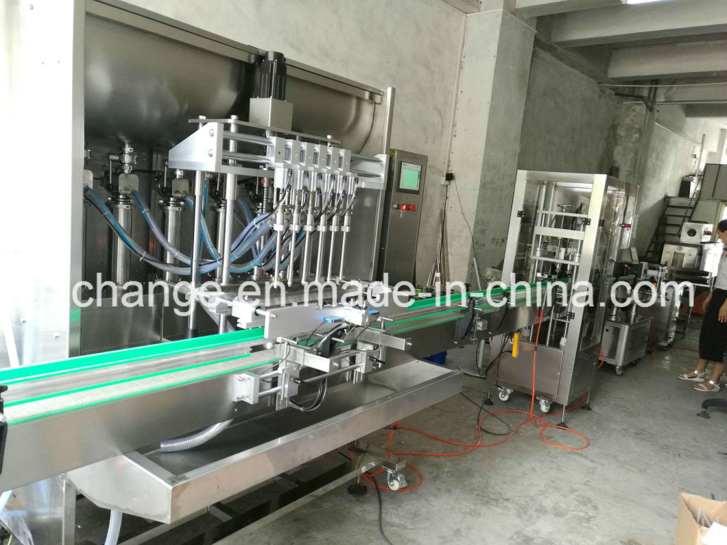 Automatic Shampoo Lotion Liquid Detergent Bottling Capping Labeling Production Line