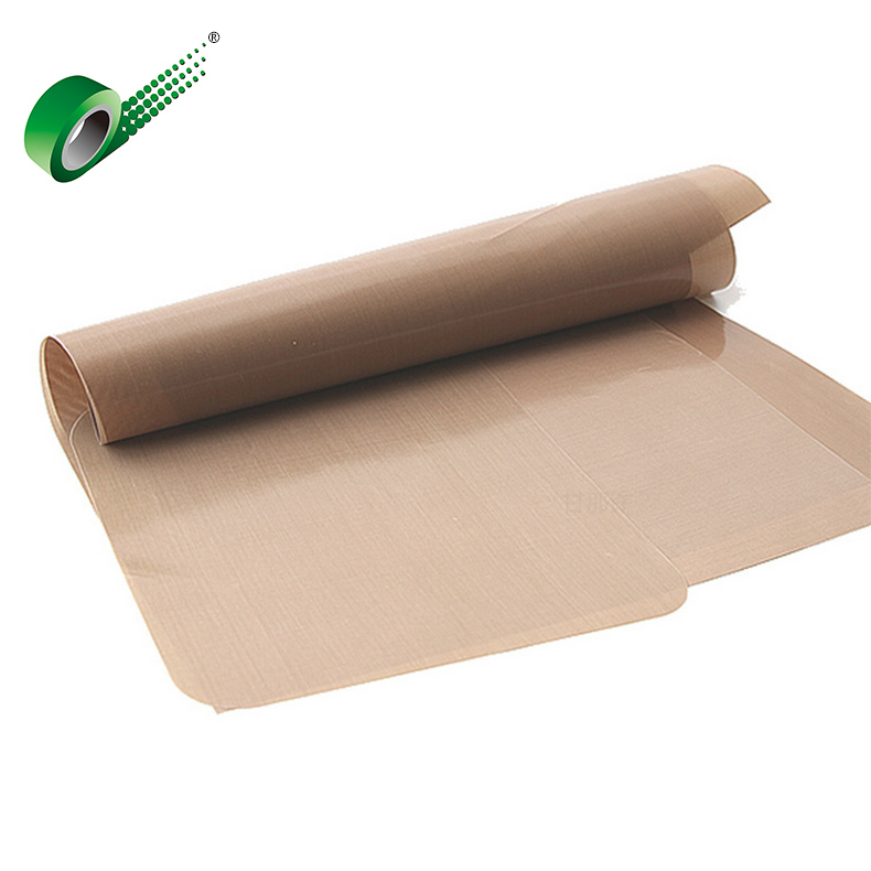 The High Quality Brown0.22mm Thickness PTFE Fabric Roasting Cloth. BBQ Mat