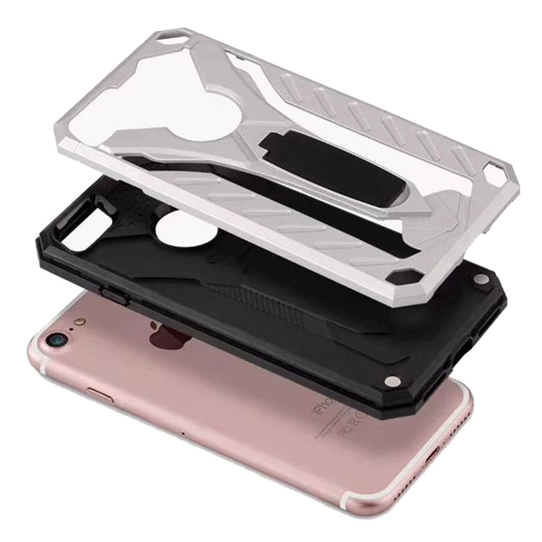 Business 2 in 1 Card Slot TPU+PC Cellphone Case for iPhone 6s Plus