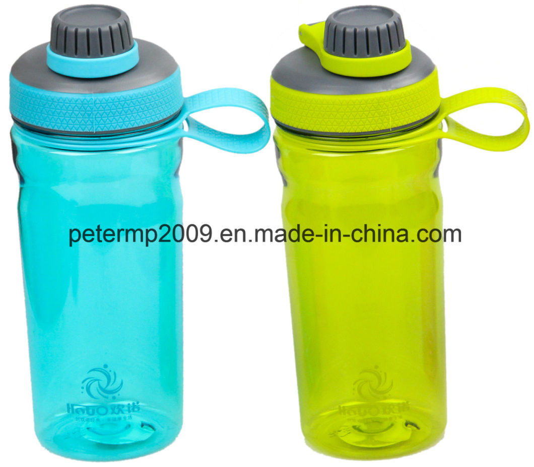 700ml/24oz BPA Free Tritan Sport Protein Shaker Water Bottle with Stainless Steel Mixer and Plastic Ball
