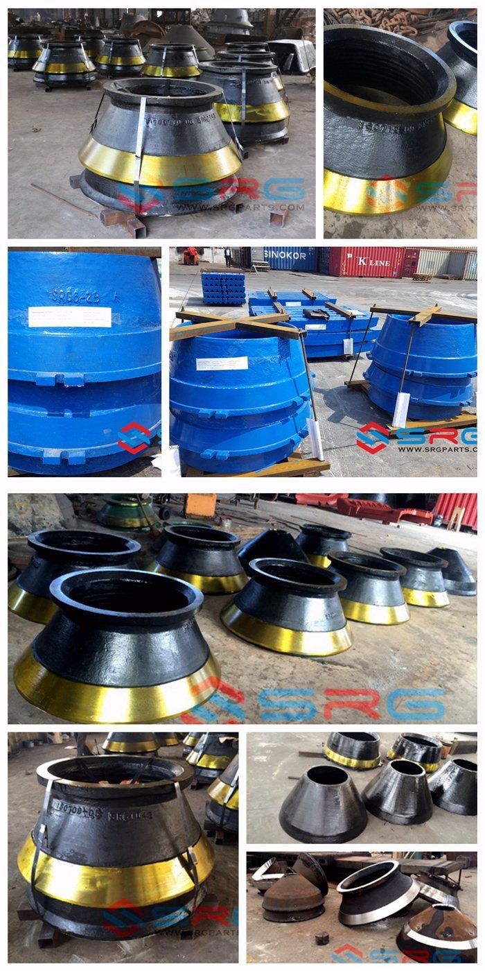 Stone Cone Crusher Wear Spare Parts Casting Concave Mantle, Stone Crusher Machine Spare