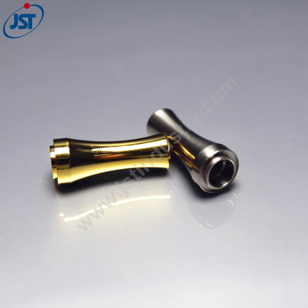 OEM CNC Machining Gold Plated E-Cig Part for Luxury E-Cigarette