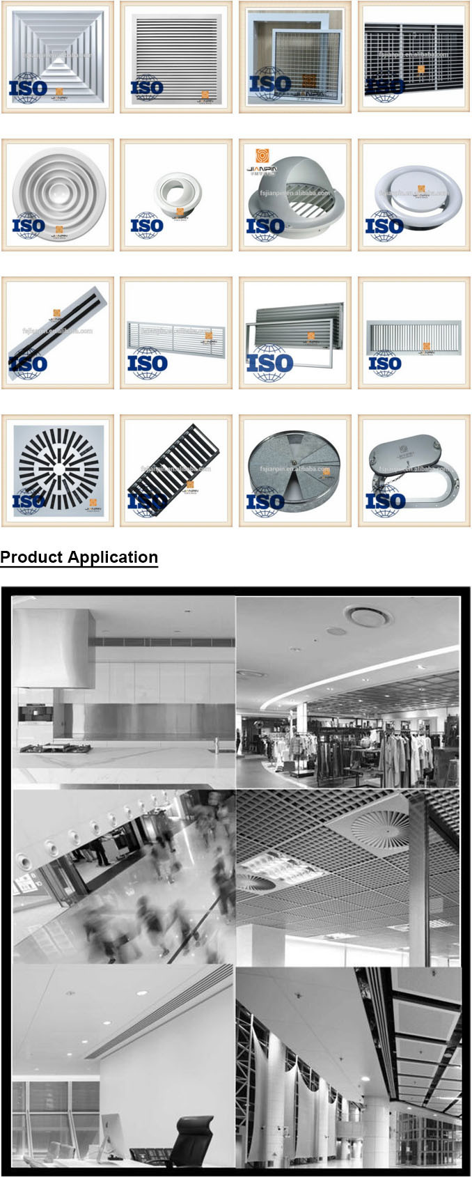 Steel Round Air Vent Disc Valve for Ceiling