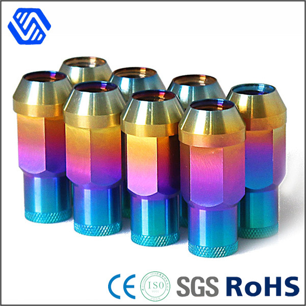 Forged Aluminum Lug Nut Alloy Rainbow Wheel Nut