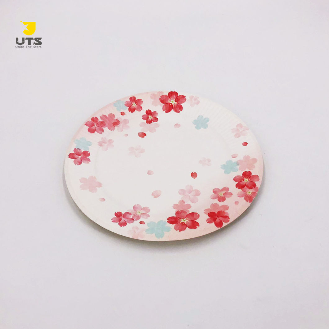 Custom Biodegradable Food Grade Paper Food Plates