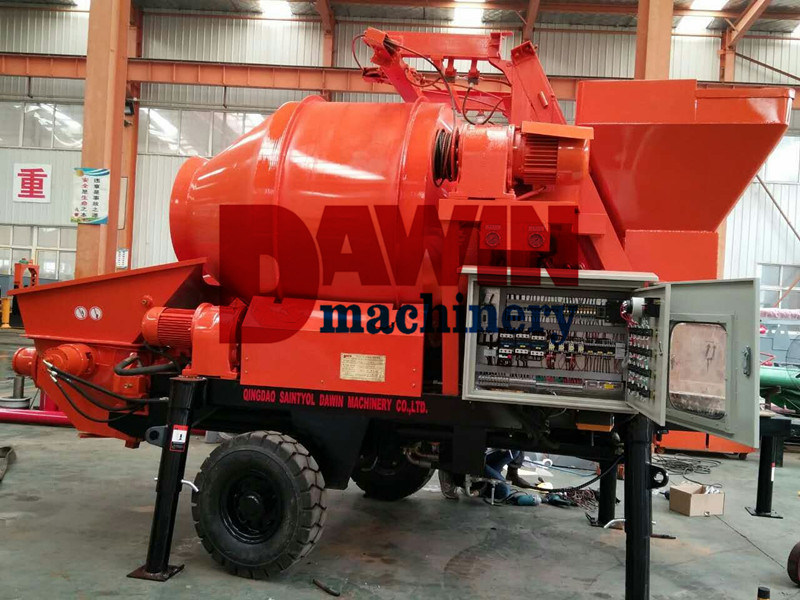 Reliable Concrete Barrel Mixer with Pump with Remote Control