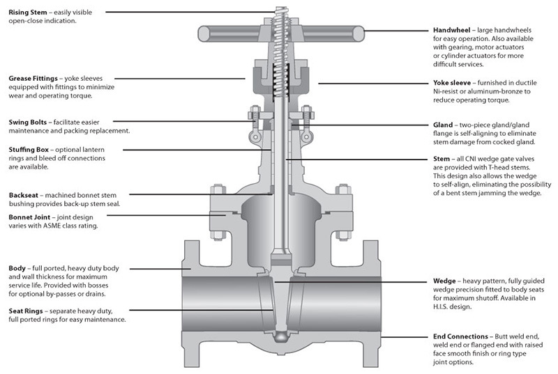 OS&Y Resilient Seated Rising Stem Gate Valve