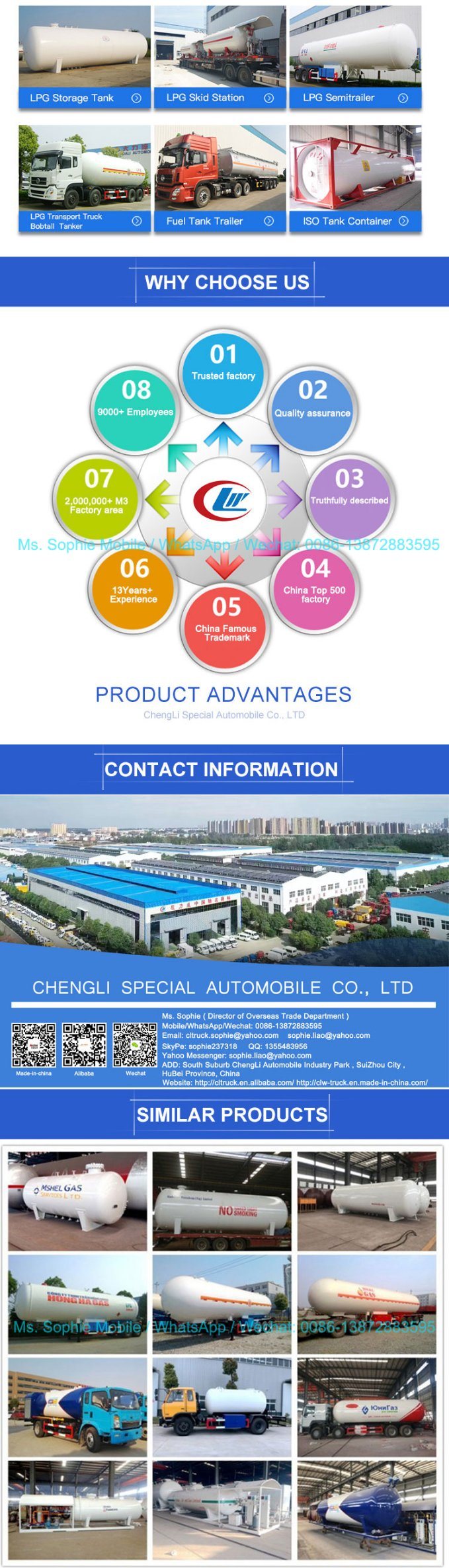 China Manufacturer 56000L LPG Tank Trailer LPG Semi Trailer Tri-Axle LPG Trailer LPG Storage Tank Trailer High Pressure Tube Trailer