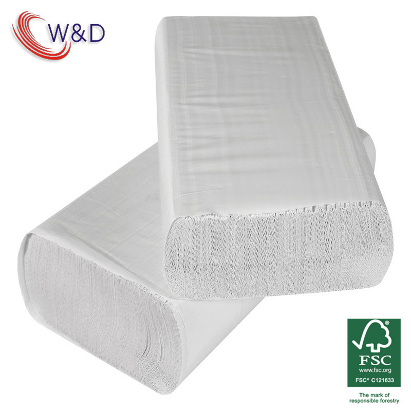 1ply Virgin Multifold / M-Fold Interleaved Hand Towels Paper (WD001-16150A)