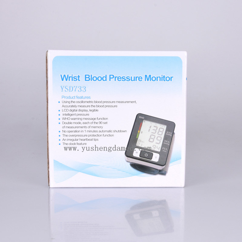 Ysd733 Digital Medical Equipment Wrist Blood Pressure Monitor