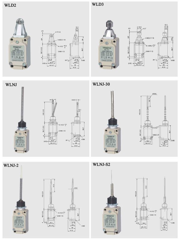 15A 250VAC Waterproof Push Plunger Magnetic Electrical Switch