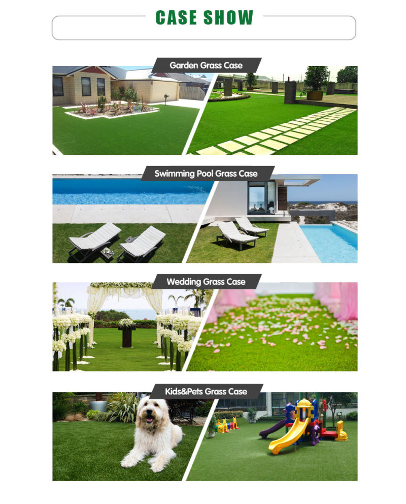 U Shape Garden Synthetic Artificial Grass Turf for Home Decoration