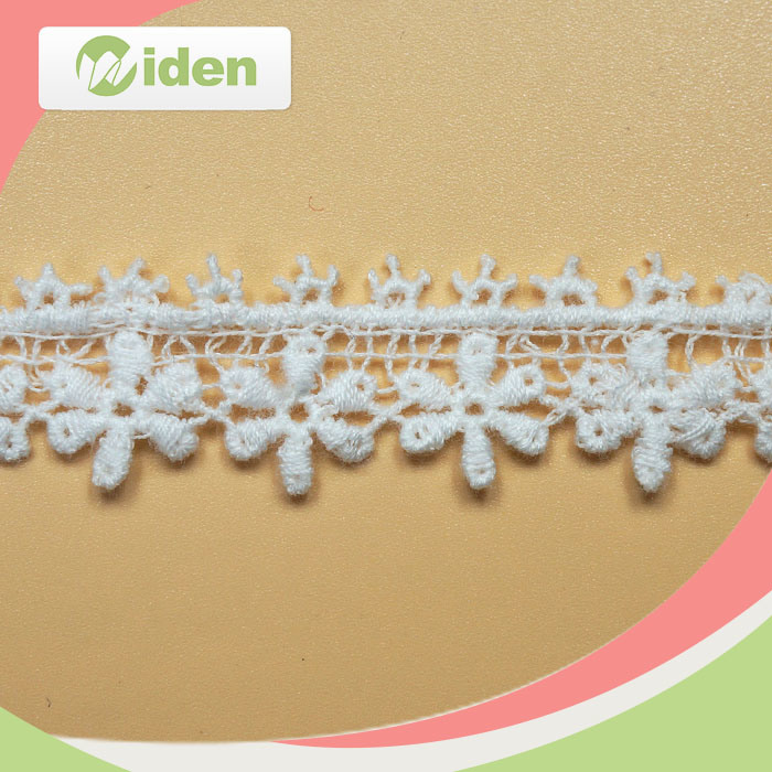 White Cotton Chemical Embroidery Lace Trim