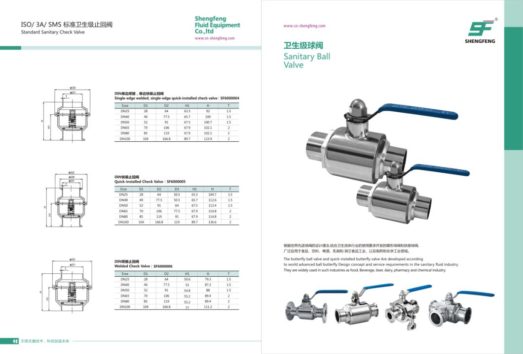 DIN Stainless Steel Sanitary Welding Check Valve