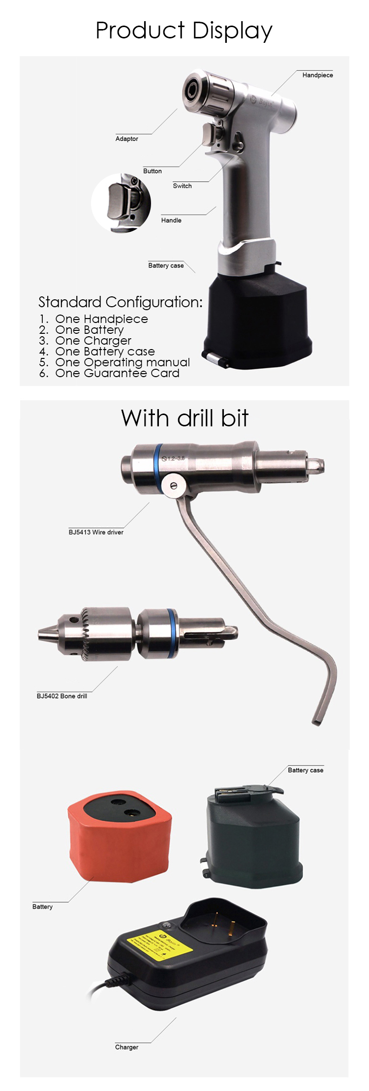 Multi Function Power Tools Bone Drill & Saw Bj5400