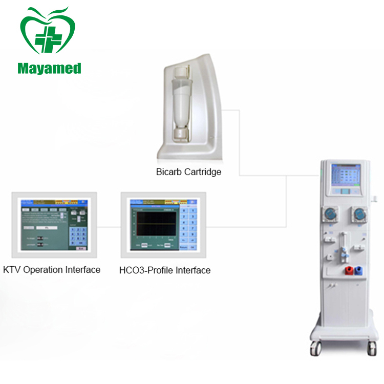 High Quality Medical Mobile Double Pump Kidney Dialysis Machine Hemodialysis Machine Price Hospital Equipment