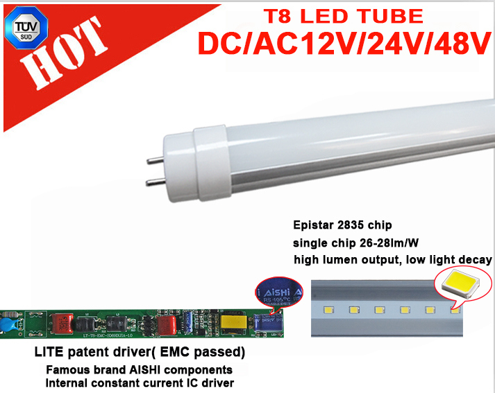 DC 12V LED Light Pipe LED T8 for Boat, Train, Truck, Bus etc
