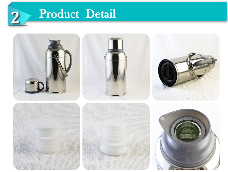 Large Capacity 3.2L Thermos Vacuum Flask with Handle Cup