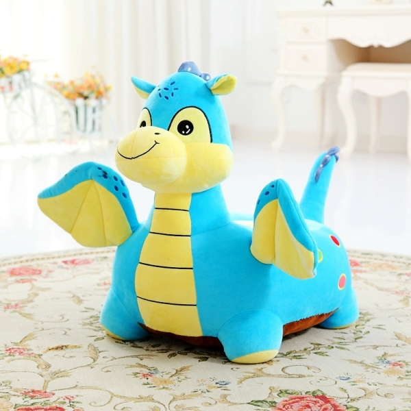 Plush Stuffed Kids Children Dinosaur Dragon Cartoon Tatami Seat Chair