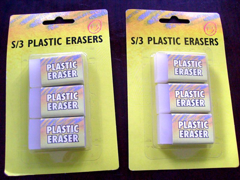 Transparent Plastic Office Rubber Eraser Sets