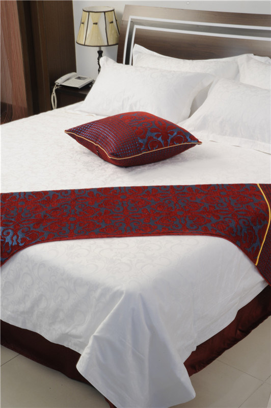 5-Star Luxury Jacquard Weave Embroidery Flat Sheet Hotel Bedding Sets