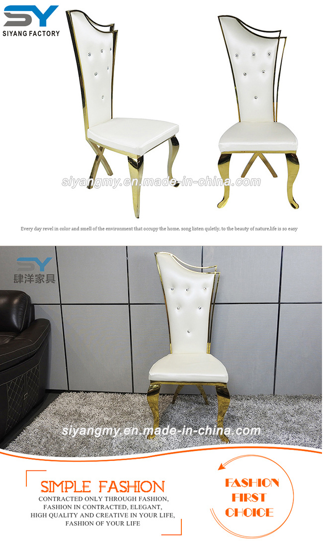 Restaurant Furniture Gold Metal Chair for Wedding