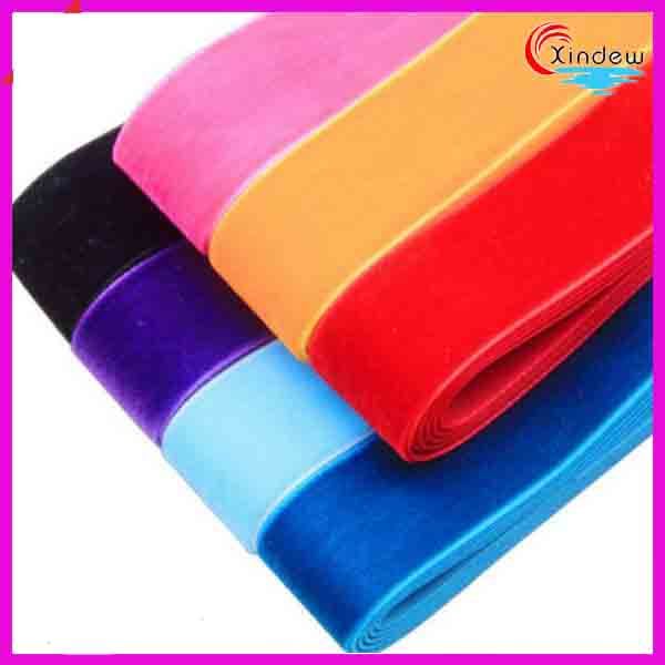 Single Face Elastic Velvet Ribbon